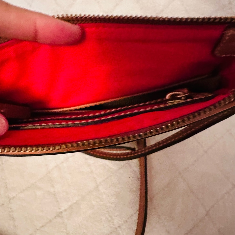 SOLD!!!!Dooney & Bourke Brown Crossbody Bag with Zipper Accents-SOLD!!!! - Picture 8 of 8
